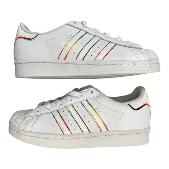 Adidas Originals Superstar JColor white GY3133 size 5.5 New with box - Picture 1 of 10